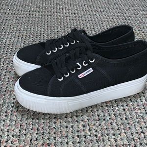 2790 Superga Platform Sneakers BLACK